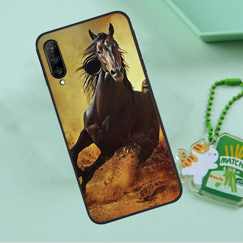 Galloping Horse For Huawei Nova 12i 12s 7i 8i 11i 9 10 SE Y90 Y60 Y70 Y72 Y61 Y91 P30 P40 Lite P60 Pro Case