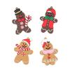 Gingerbread Christmas Ornaments 12 Pieces Holiday Decoration Farmhouse Tree Decorations For Home School Restaurant Cafe Shopping