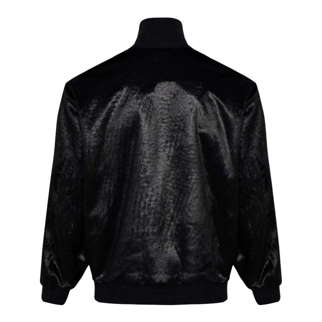 Adidas Originals Track Top Fur Skin-Friendly Retro Style Loose Plush Jacket Unisex Jacket KU9406