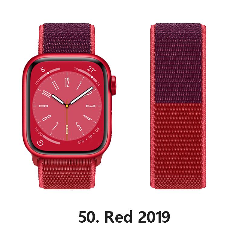 Nylon Strap For Apple Watch 10 Bands 46mm 44mm 40mm 45mm 41mm 49mm 42mm 38mm Bracelet Correa iwatch Series 8 se 7 6 3 9 11 40 mm