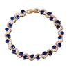Fashionable Cubic Zirconia Tennis Bracelet For Everyday Wear Crossover Chain Wristband Handmade Party Accessories