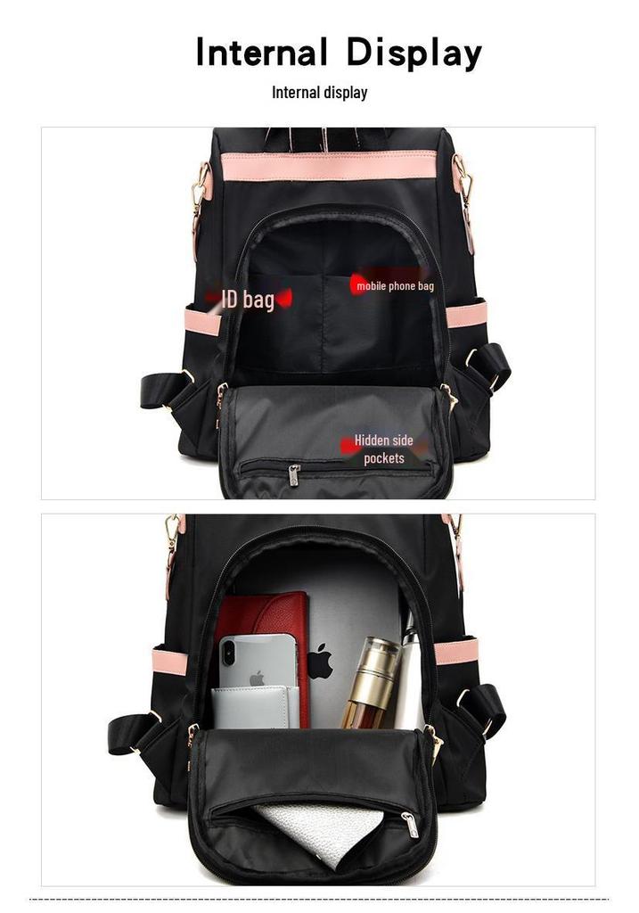 Women's 2025 Korean Oxford Anti-theft Backpack - Casual Fashion School & Travel Bag