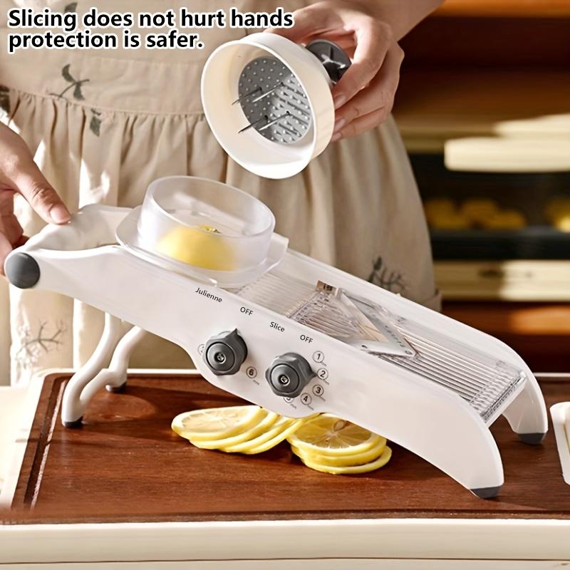 Stainless Steel Vegetable Cutterm,Multifunctional Slicer, Dicer, and Shredder with Adjustable Thickness for Potatoes,Carrots,Vegetable Slicer,Chopper
