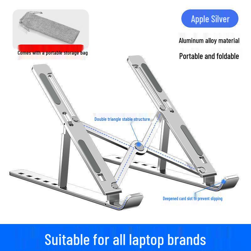 Adjustable Vertical Laptop & Monitor Stand with Cooling Base