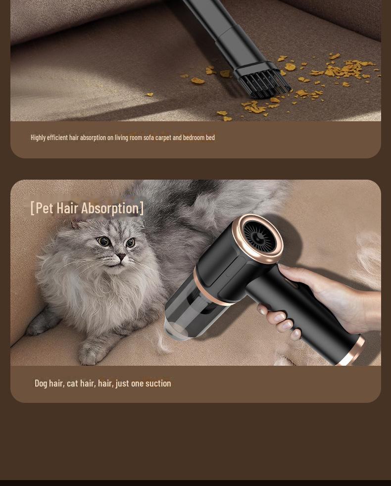 New 5-in-1 Wireless Handheld Car Vacuum Cleaner - Compact, Powerful, Super Suction