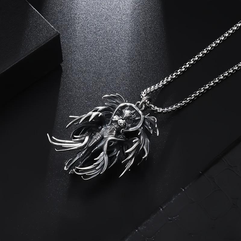 New Angel Pendant Girl Beast Necklace for Men and Women Couples Retro Charm Casual Jewelry Gift