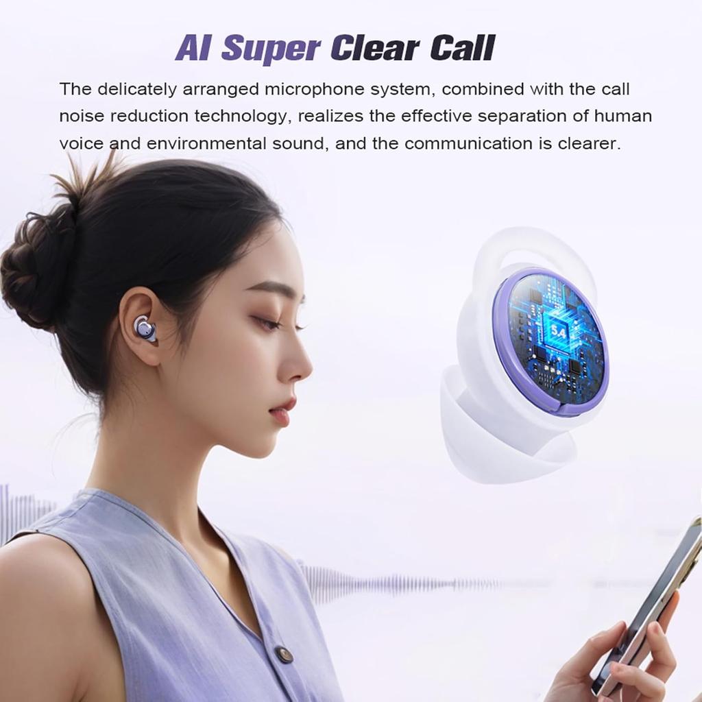 Sleep Earbuds for Sleeping Small Mini Earbuds On Side Wireless Bluetooth Sleep Earphones Ear Buds Noise Cancelling Earbuds for Sleep Sleeping