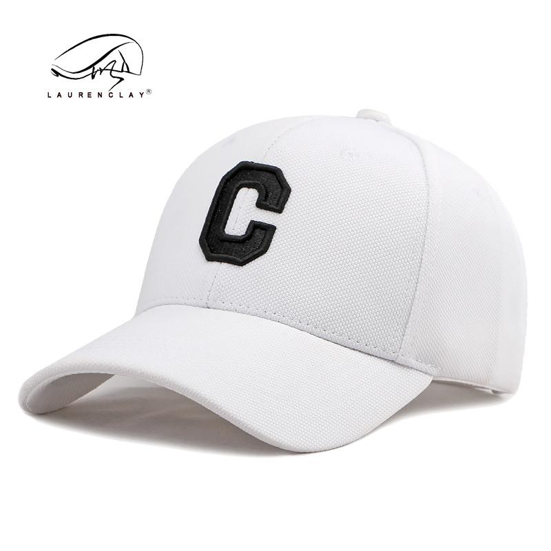 New Big Head Circumference Hat Men's and Women's Embroidery C Letter Hard Top Baseball Cap Sunshade Sun Protection Cap