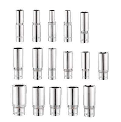 Silver Deep Socket Socket Wrenches Wrench Heads 8-24mm