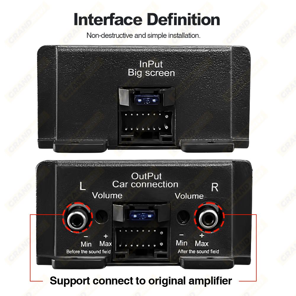 Car DSP 4 Channel Radio Amplifier Equalizer For Android Radio Non Destructive Modification Sound Enhance Multimedia Radio Player