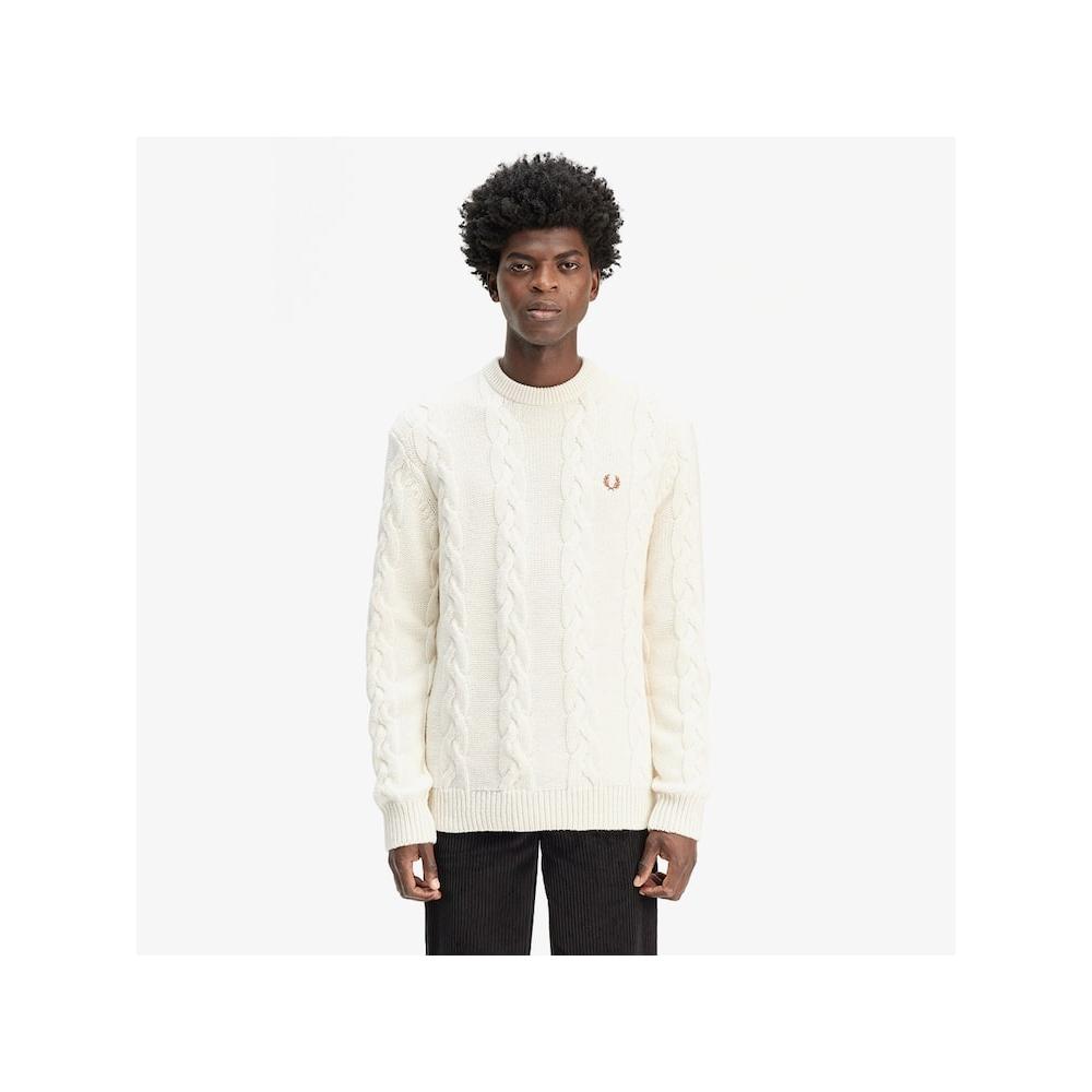 

Fred Perry [sharp] Chunky Cable Knit Sweater Ecru Afpm2438562 560 qzgAfpm2438562 560 S
