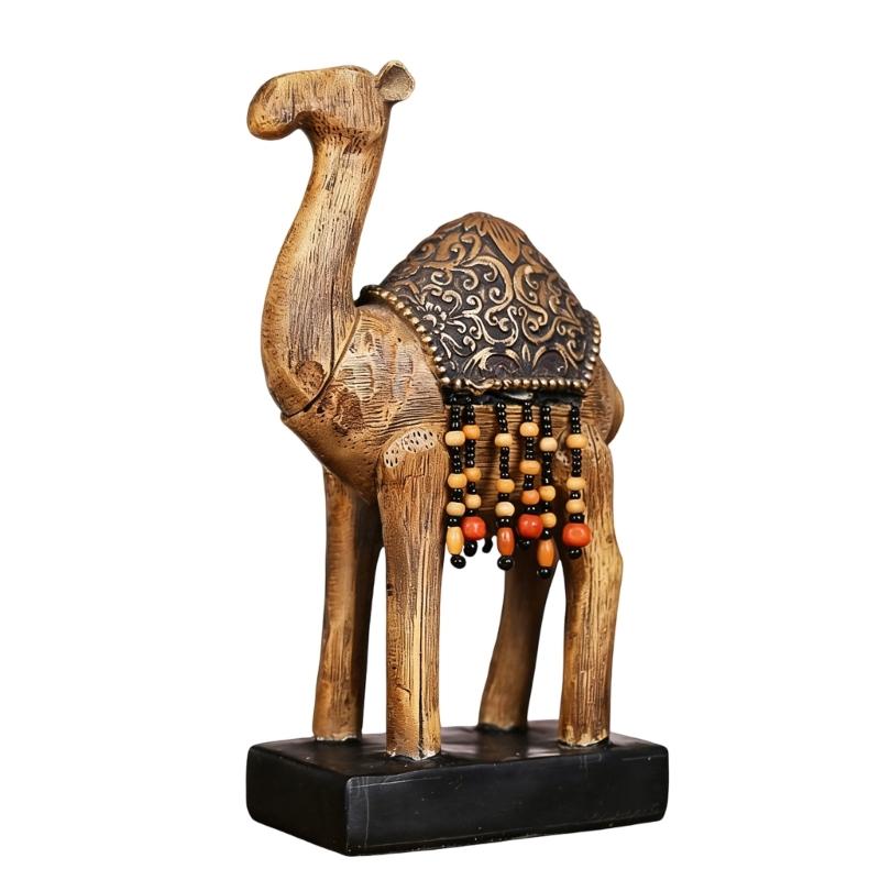 Kamelfiguren Harzkamelstatuen Tierfiguren Tischornament für Büro Zuhause Schreibtischdekorationen Sammlerstücke