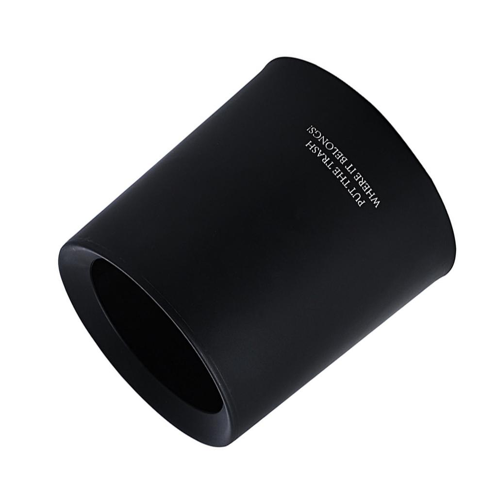 Desktop Trash Can Animal Pattern Cute Portable Mini Waste Basket for Study Office 1.5L Black