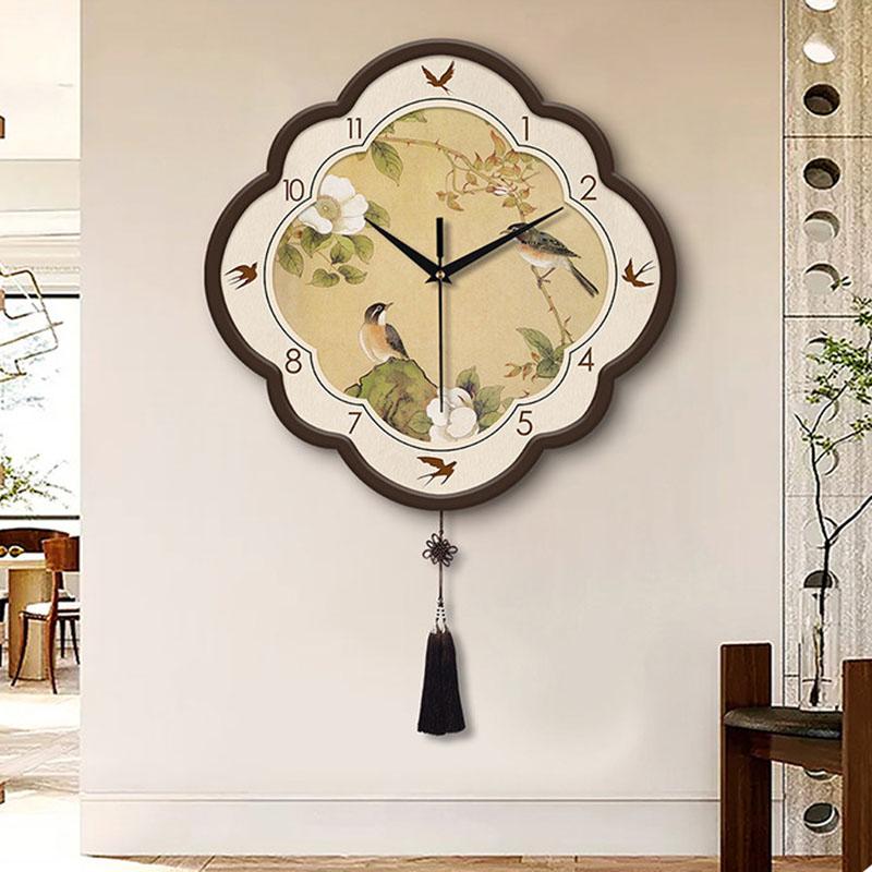 Art Mural Chinese Style Wall Clocks Digital Vintage Aesthetic Wall Clocks Design Restaurant Orologio Da Parete Home Decoration