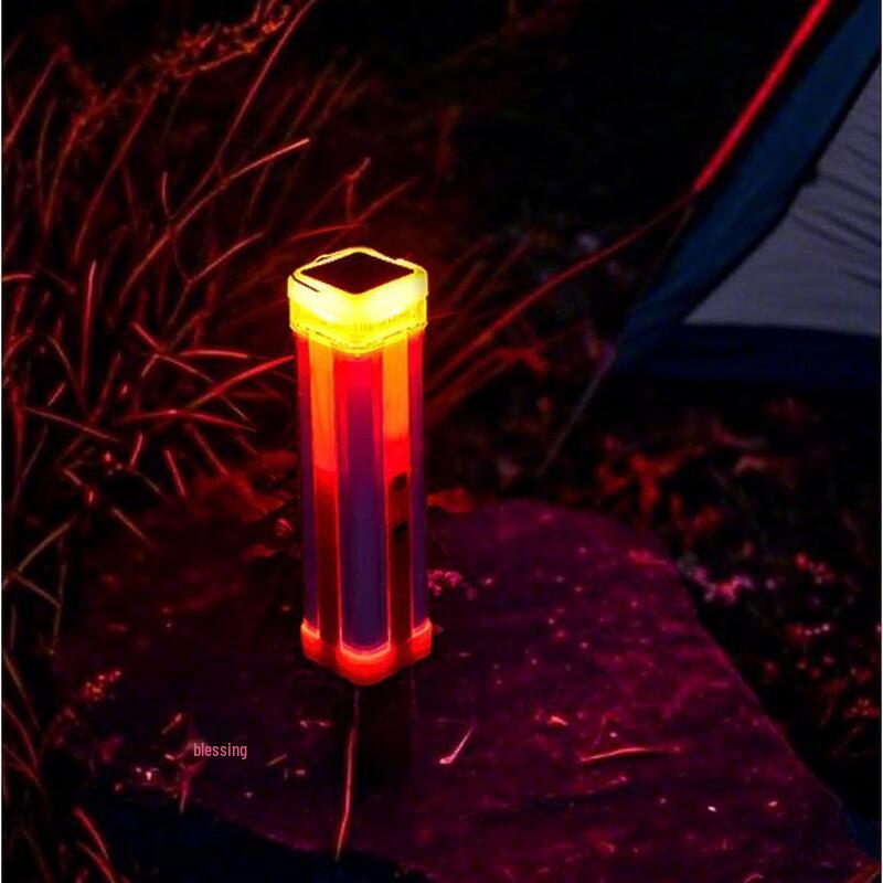 Multi-functional LED Solar Camping Lantern with Three-Color Lighting