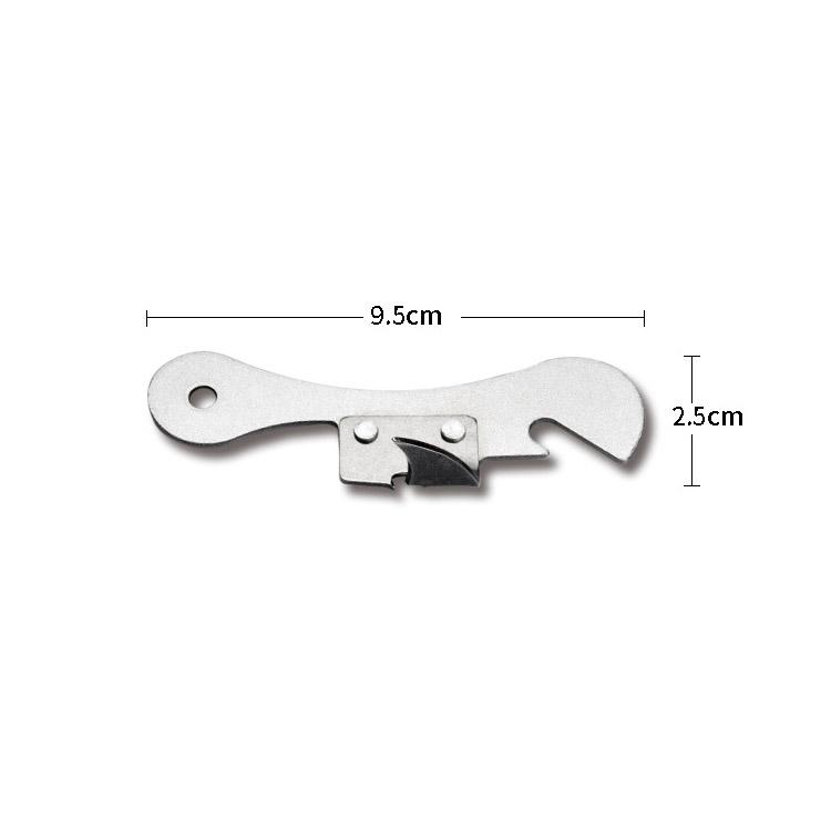 2 PCS Stainless Steel Bottle Opener Can Opener Multifunctional Kitchen Tool