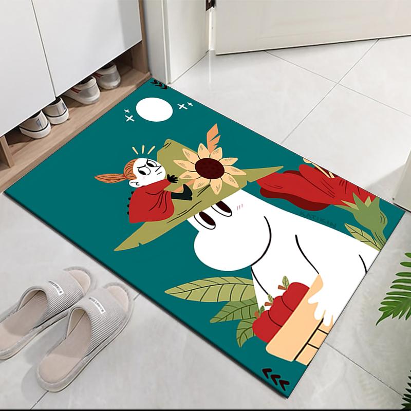 Moomin Teppich für Bürostuhl Wohnzimmer Schlafzimmer Küche Dekor Geschenke