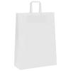 Paper Shopping Bags 250 pcs with Handles White 32 x 12 x 42 cm