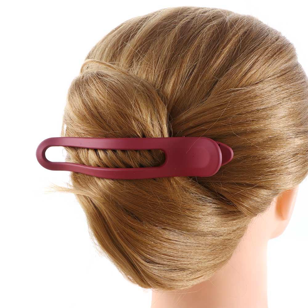 Wild Elegant Women Matte Seamless Girls Face Wash Hairpin Hair Claw Plastic Duckbill Clip
