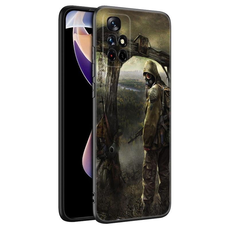 Silikonový kryt na telefon Game Stalker Clear Sky Black pro Xiaomi Redmi Note 10 11 11S 12 13 4G 8 9 11T Pro 5G Plus 8T 9S 10S 12S