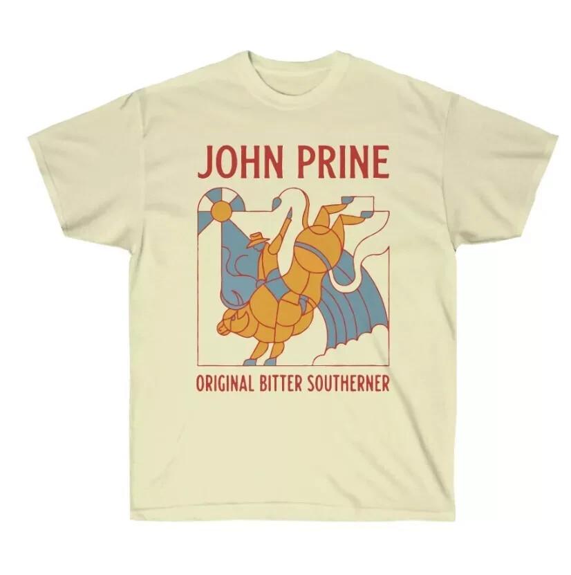 John Prine unisex t-shirt, bitter southerner, natural color S-4XL Unisex T-Shirt XL