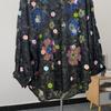 Fashion Flowers Casual Loose Shirts for Women Spring and Autumn New Long Sleeve Women's Blouses Tops Elegant Single Breasted Simple Ladies Shirt 25835
