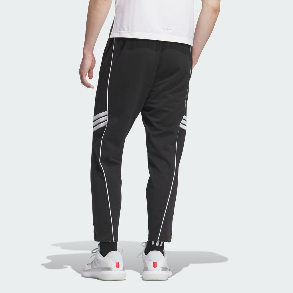 Adidas Basketball Ninth Pants Striped Fashion Comfortable Versatile Three-Quarter Sports Trousers Men Bottoms Black JN0749