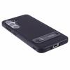 X-LEVEL For Samsung Galaxy S25 Phone Case Leather Coated PC TPU Back Cover with Metal Kickstand