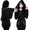 Gothic Punk Women Plus Size Hoody Punk Siderosphere Design Long Sleeve Hip Hop Zipper Coat Sweatshirts Fashion Hoodies Outfits Clothes