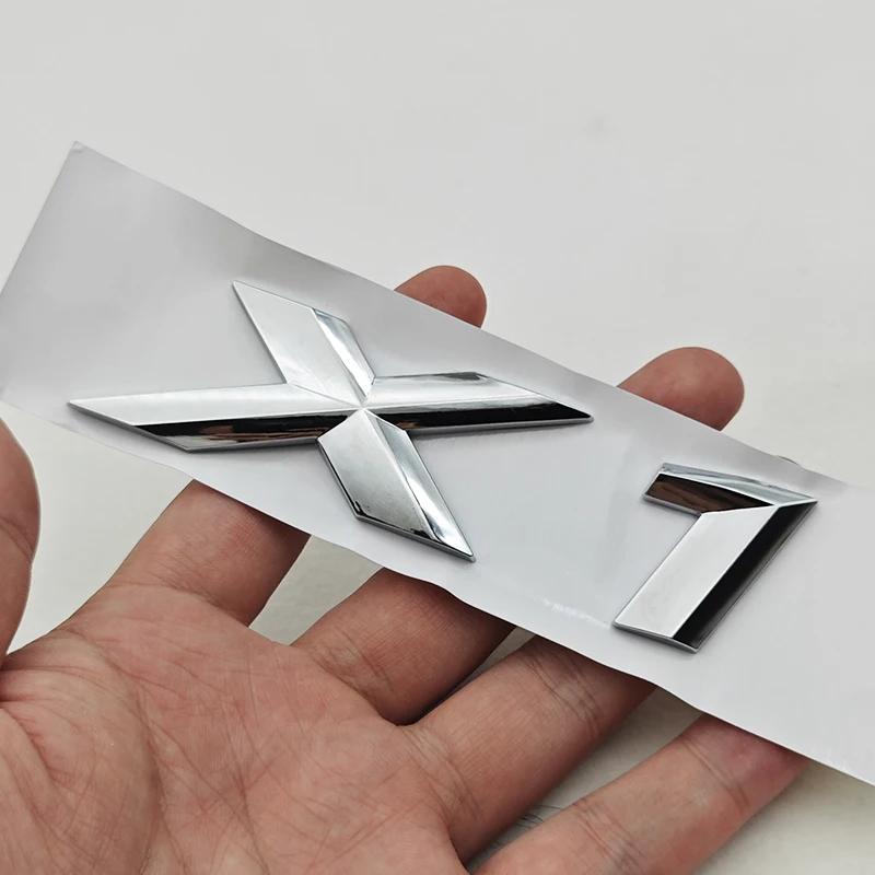 NEW 3D ABS Car Rear Trunk Emblem Badge Sticker For BMW X1 X2 X3 X5 X6 GT Z4 Glossy Black Chrome Logo Decal Styling Accessories IK7
