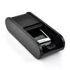 Portable Sliding Open Car Console Storage Box Large Capacity Plastic Glasses Box Black Self-adhesive Coin Holder