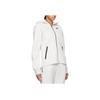 Nike Alphabet Logo Print Zip-Up Hoodie Jacket With Loose Long Sleeves Women Jacket Light-Grey FB8339-013