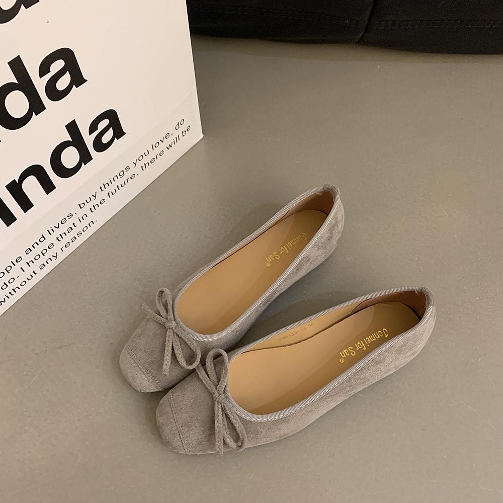 Moda Bailamos Kobiety Baleriny Damskie Płaskie Z Butami Klapki Okrągły Nosek Damskie Węzeł Motylkowy Płytkie Kobiety Baleriny Buty Mujer
