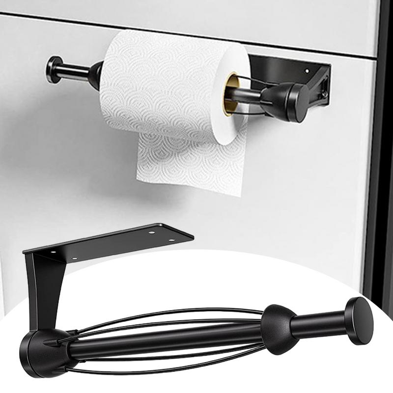 Paper Towel Holder Under Cabinet Paper Towel Holder For Wall Heavy-Duty Single-Hand Mount For Over-Cabinet Refrigerator Door RV