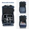 K&F CONCEPT Multi-Functional Camera Backpack Waterproof Camera Bag Large Capacity Camera Case with