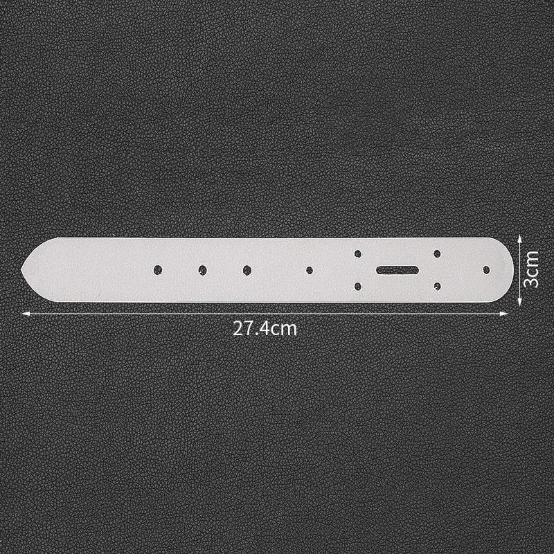 Belt Punching Positioning Template, Acrylic Version 5 Model Vegetable Tanned Belt Fixing Plate, Positioning Plate