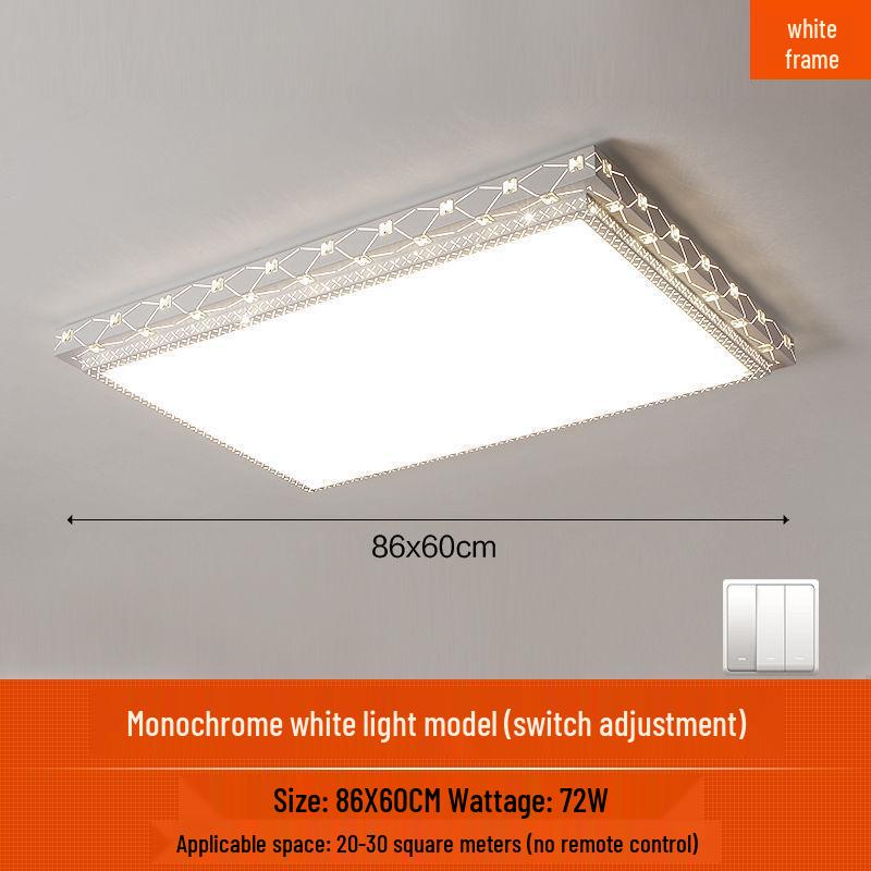 LED Ceiling Light: Simple, Atmospheric Round Fixture for Living Room, Dining Room, Study, and Bedroom.