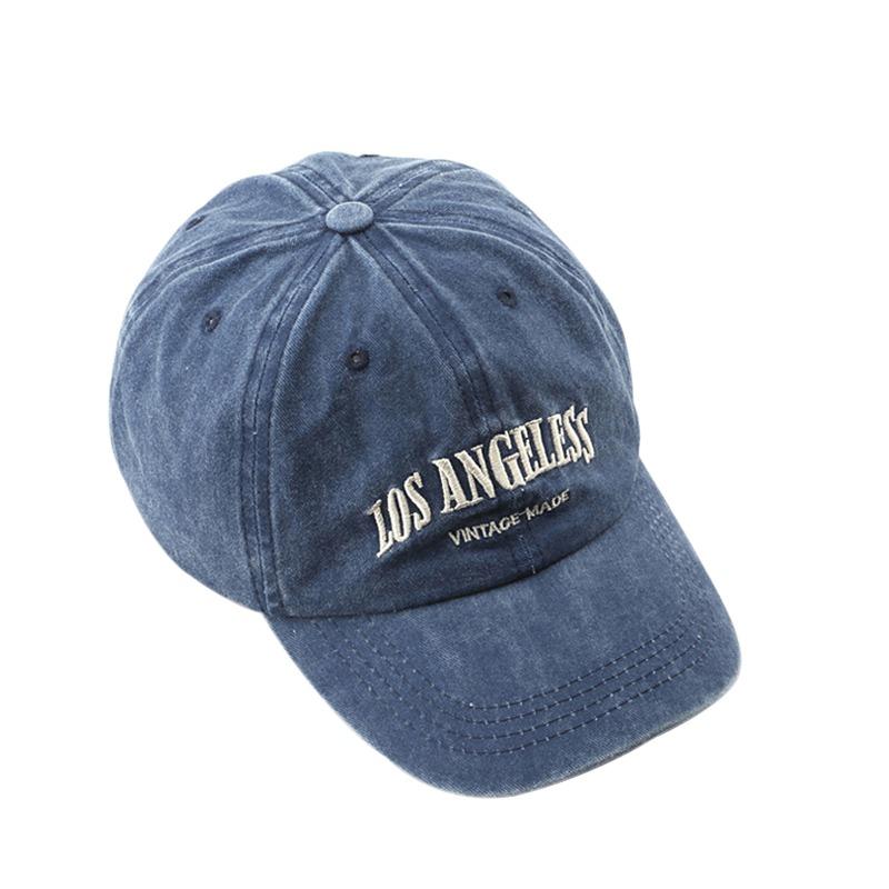 Retro Baseball Cap Female Embroidered Letters Peaked Cap