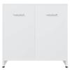 Bathroom Cabinet White 60 X 33 X 61 Cm Particleboard