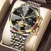 Mens Calendar Design Quartz Watch With Luminous Dial For Casual Wear