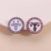 Contemporary Female Reproductive Art Brooch Shining Alloy Pin Trendy Uterus Badge Accessory For Special Occasions