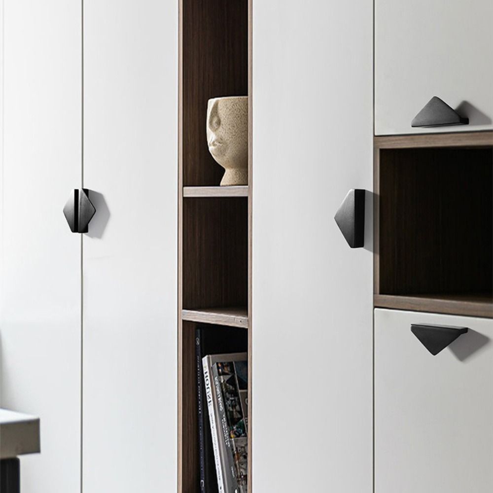 Triangle Shape Furniture Drawer Knob Semi-circle Design Cabinet Pull Handle Kitchen Cabinet
