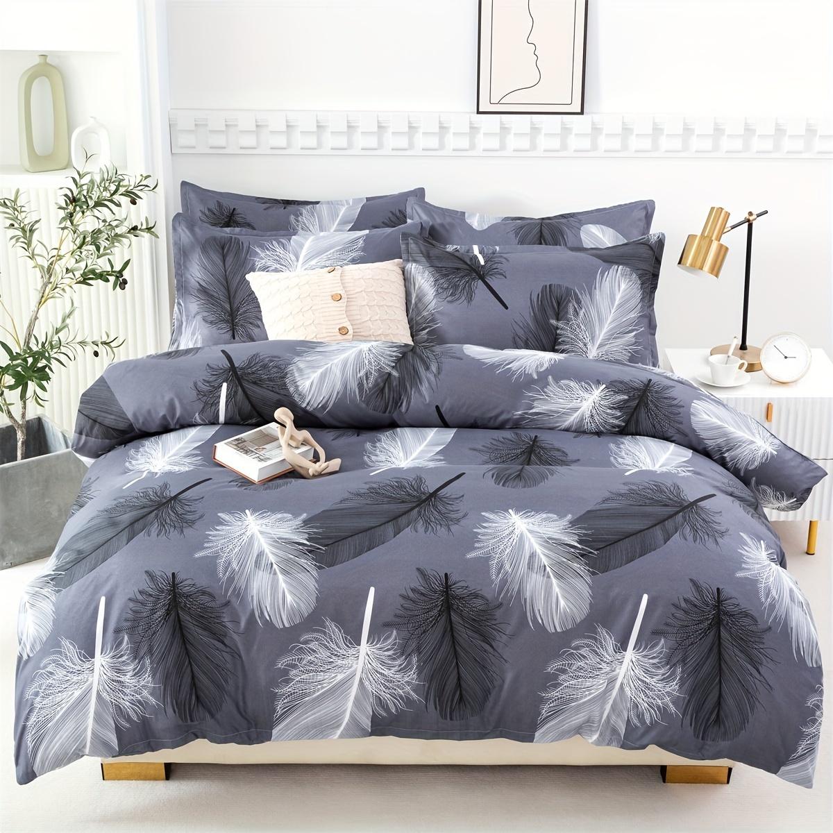 

Хлопковый дышащий комплект пододеяльника Твин Фул Куин Кинг Размер Застежка-молния Для подростков Мальчиков Девочек Декор спальни Лето 90X200cm