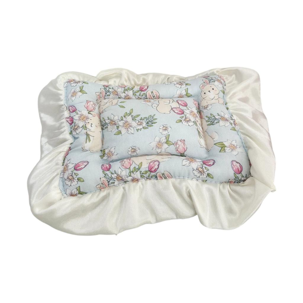 Cotton Doll Storage Box For Doll Mattress Bedding Doll Basket Cradle Stroller Lace Mat