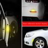 4PCS Reflective Car Door Sticker Auto Safety Warning OPEN Warning Reflector Tape Decal Car Accessories Reflector Sticker