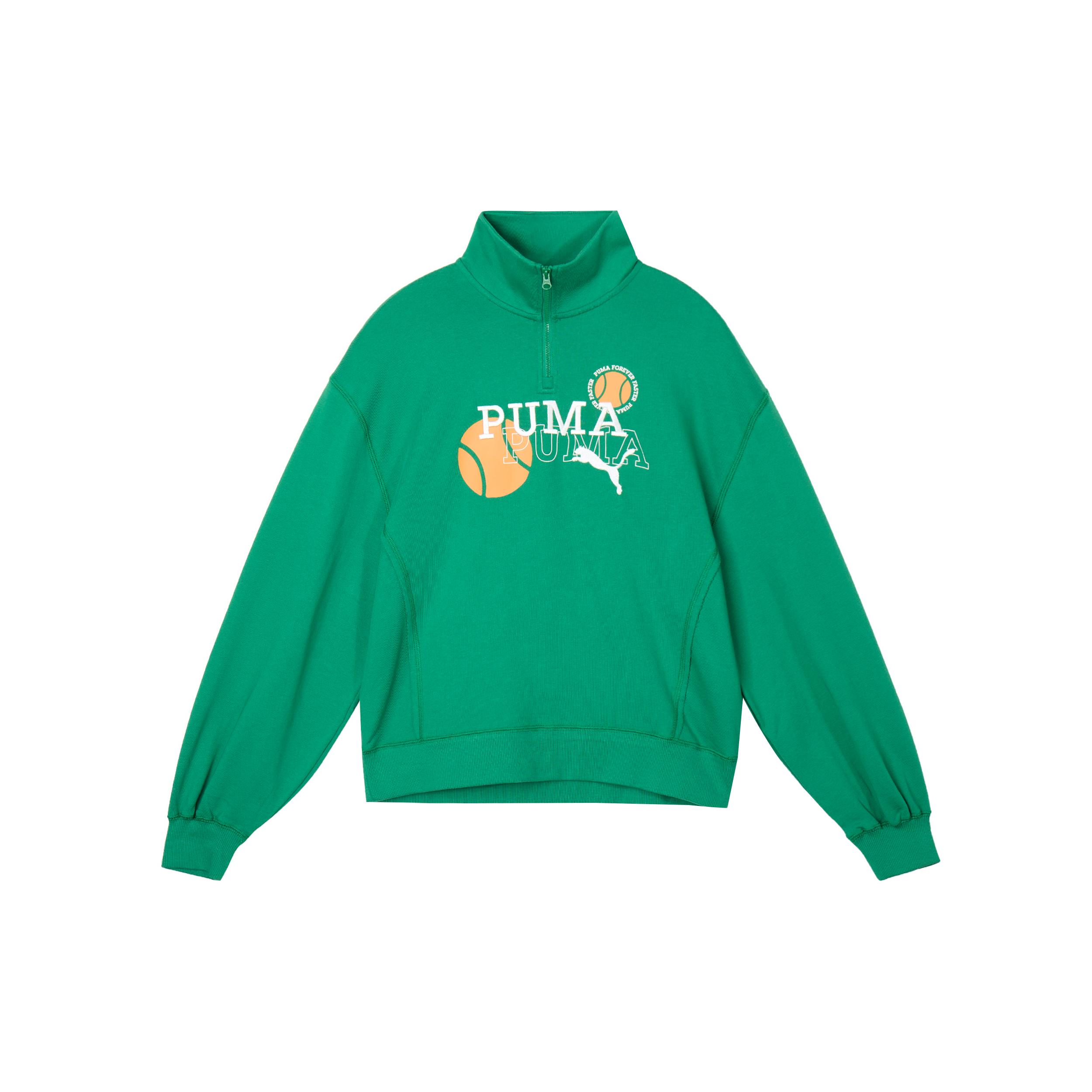 

New PUMA Sweatshirts Women s Green 622962-86 S