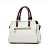 Elegant Zipper Satchel Bag, Trendy Large Capacity Handbag For Work, Fashion Double Handle Purse