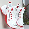 Men's High-Top Mesh Basketball Shoes, Breathable Non-Slip Sports Sneakers for Spring/Summer - Versatile White Running Shoes for Students