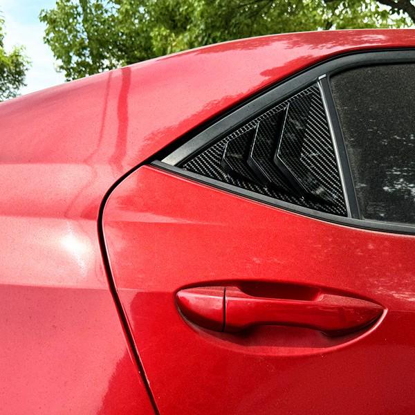 Toyota Corolla 2014-2018 Rear Window Louvers - Mustang Style Exterior Modification