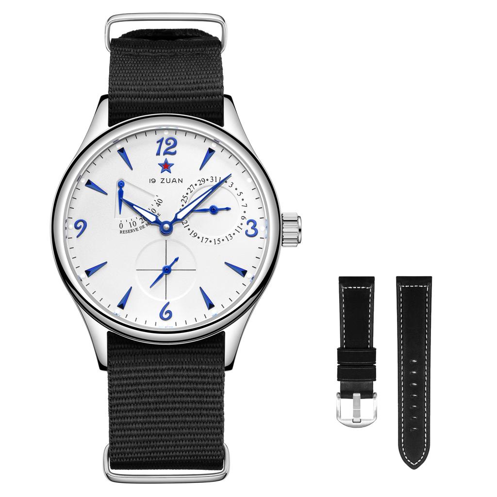Klassische Seagull 1963 Flieger Herrenuhr Set ST1780 Automatisches Mechanisches Uhrwerk Saphirglas Retro Stil Wasserdicht